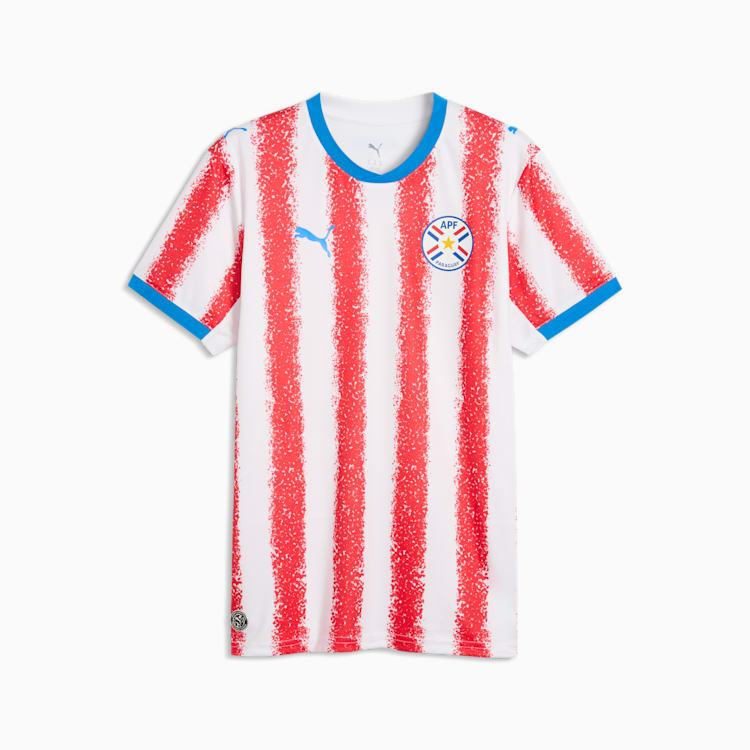 Puma Paraguay 26 Home Men's Soccer Jersey - 697015-01-PUMA by Puma | Available at Niky's Sports