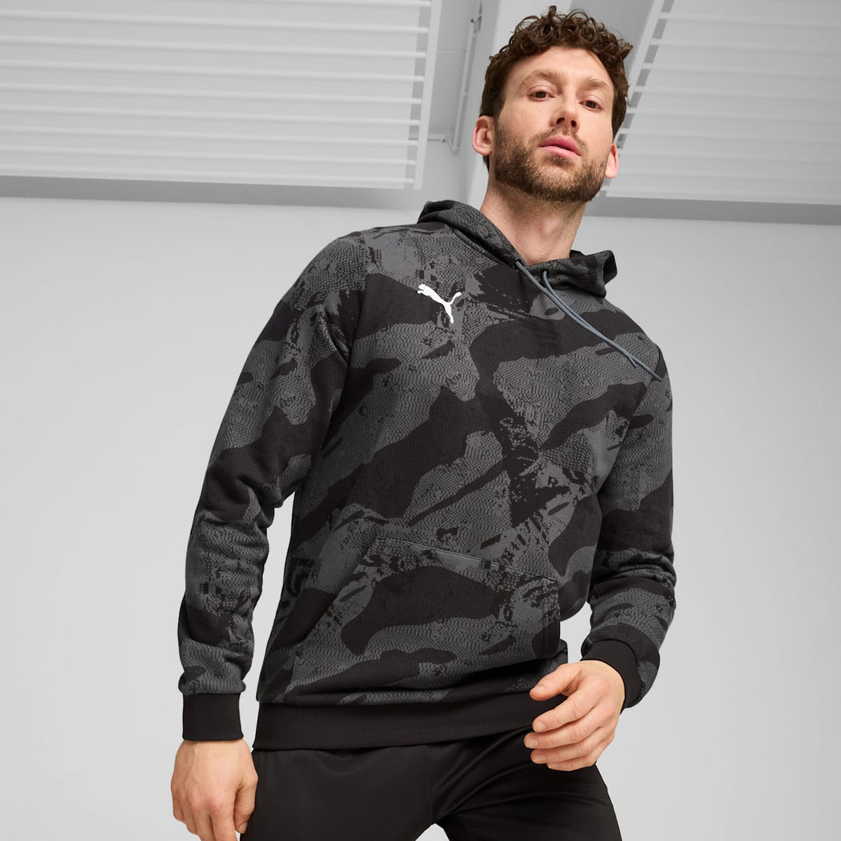 Puma Men&#39;s Individual Liga CAMO Hoody - 659541-01-PUMA by Puma | Available at Niky&#39;s Sports