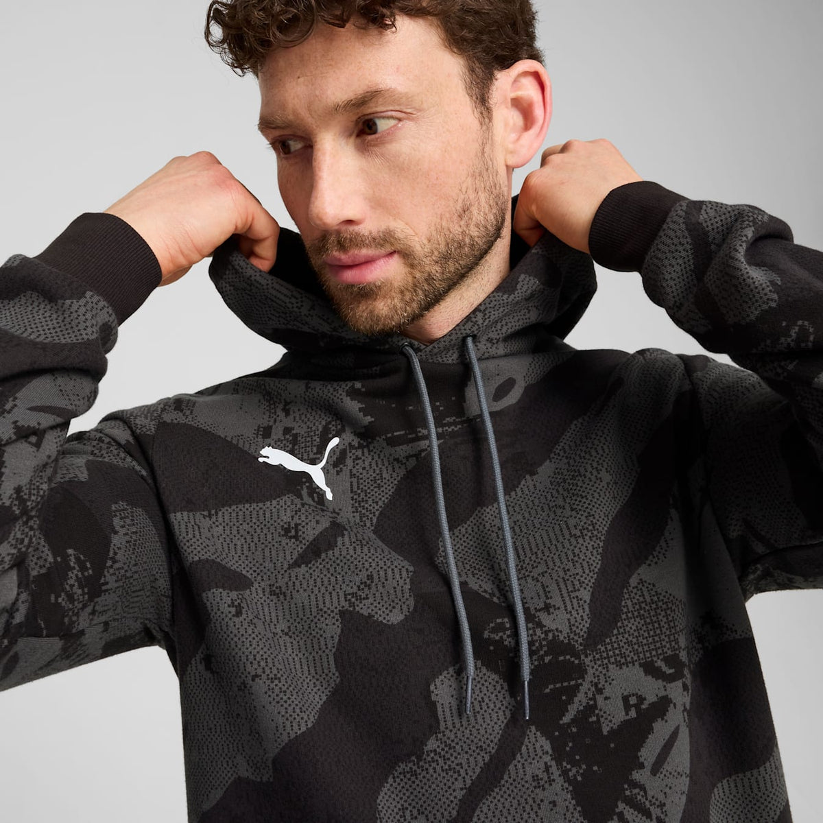 Puma Men's Individual Liga CAMO Hoody - 659541-01-PUMA by Puma | Available at Niky's Sports