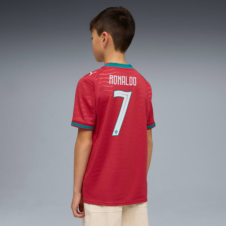 Puma Portugal 26 Cristiano Ronaldo Kids' Replica Home Jersey - 788144-77-PUMA by Puma | Available at Niky's Sports