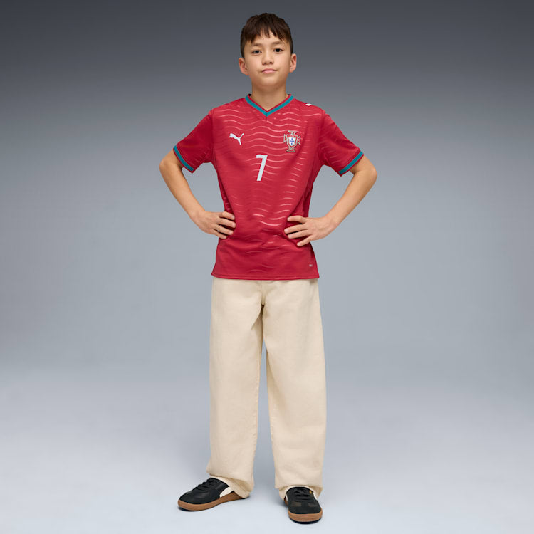 Puma Portugal 26 Cristiano Ronaldo Kids' Replica Home Jersey - 788144-77-PUMA by Puma | Available at Niky's Sports