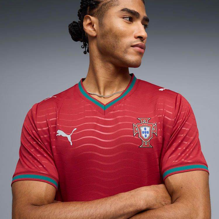 Puma Portugal 26 Men's Replica Home Jersey - 783278-01-PUMA by Puma | Available at Niky's Sports
