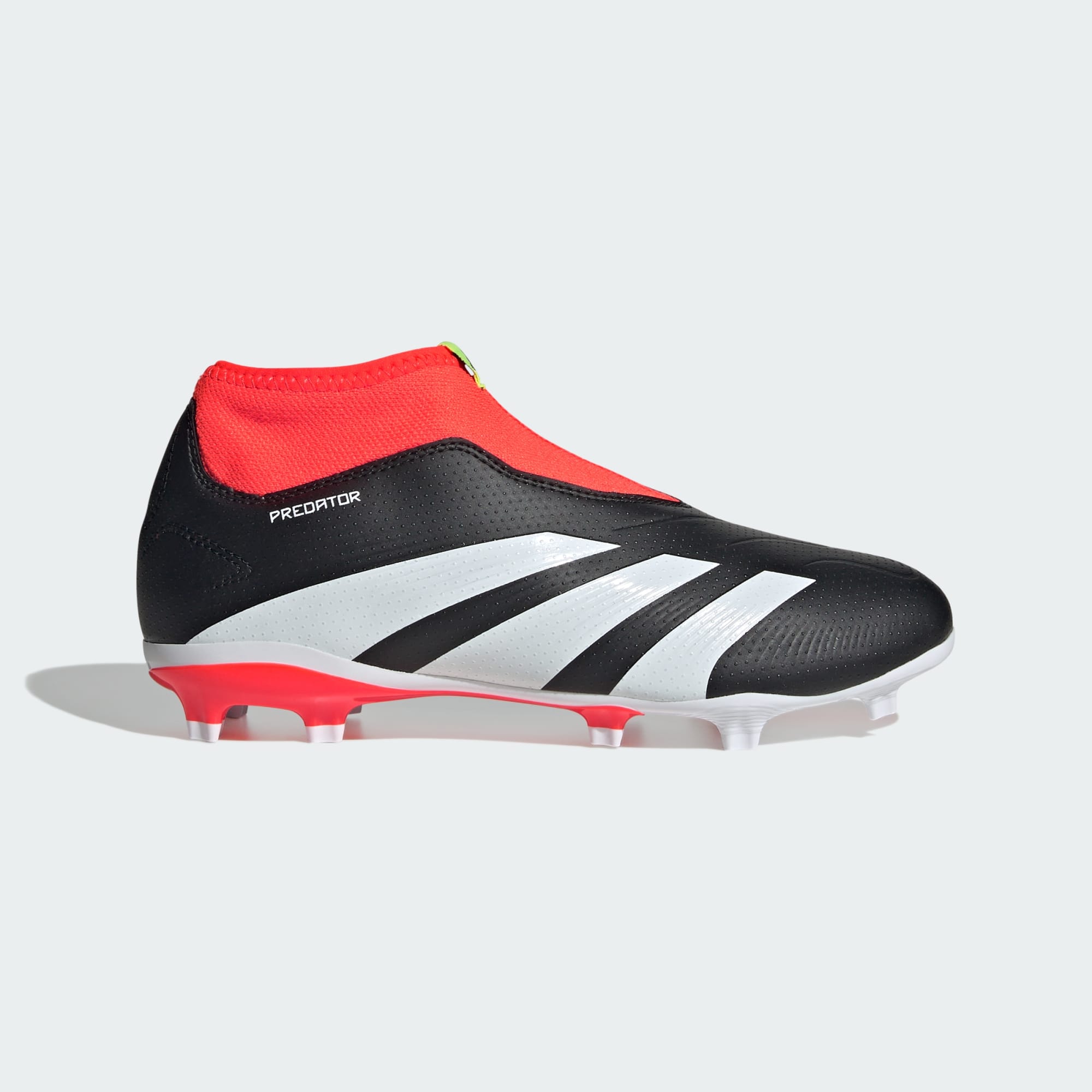adidas PREDATOR 24 LEAGUE KIDS LACELESS FIRM GROUND CLEATS - IG7754-ADIDAS by adidas | Available at Niky's Sports