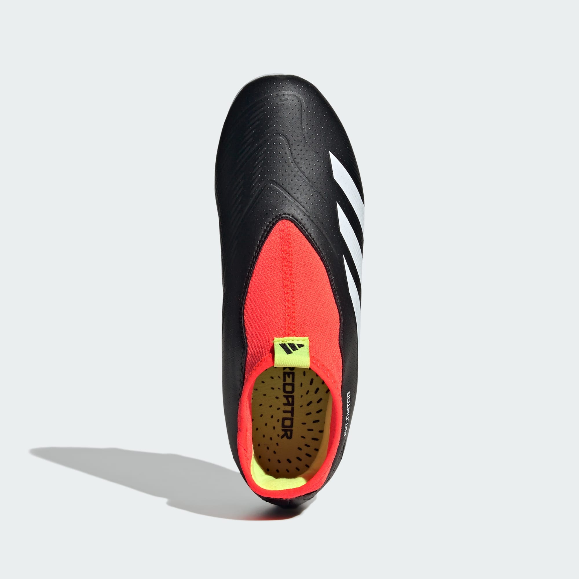 Adidas Predator League Laceless FG Youth Black White Solar Red Size 6