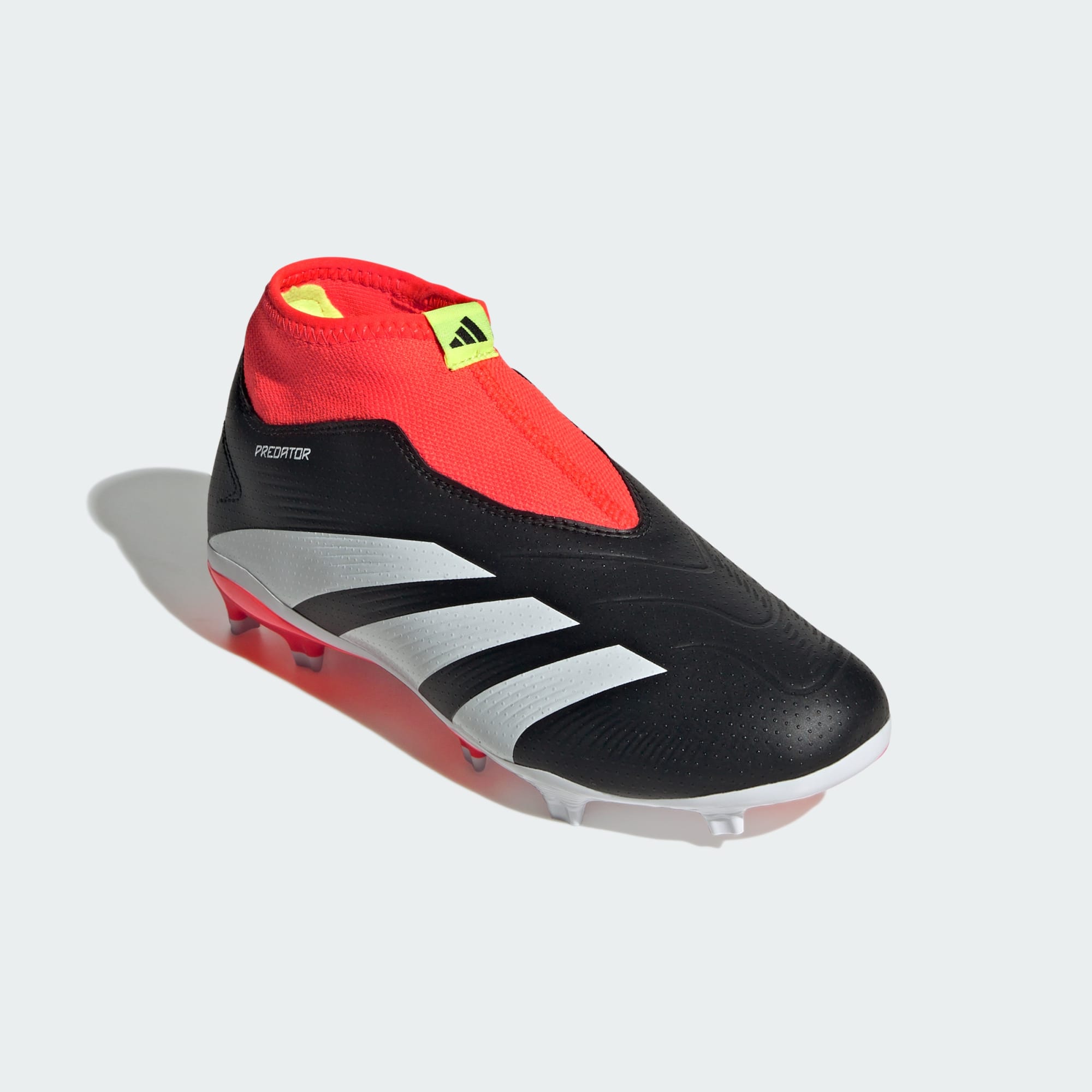 adidas PREDATOR 24 LEAGUE KIDS LACELESS FIRM GROUND CLEATS - IG7754-ADIDAS by adidas | Available at Niky's Sports