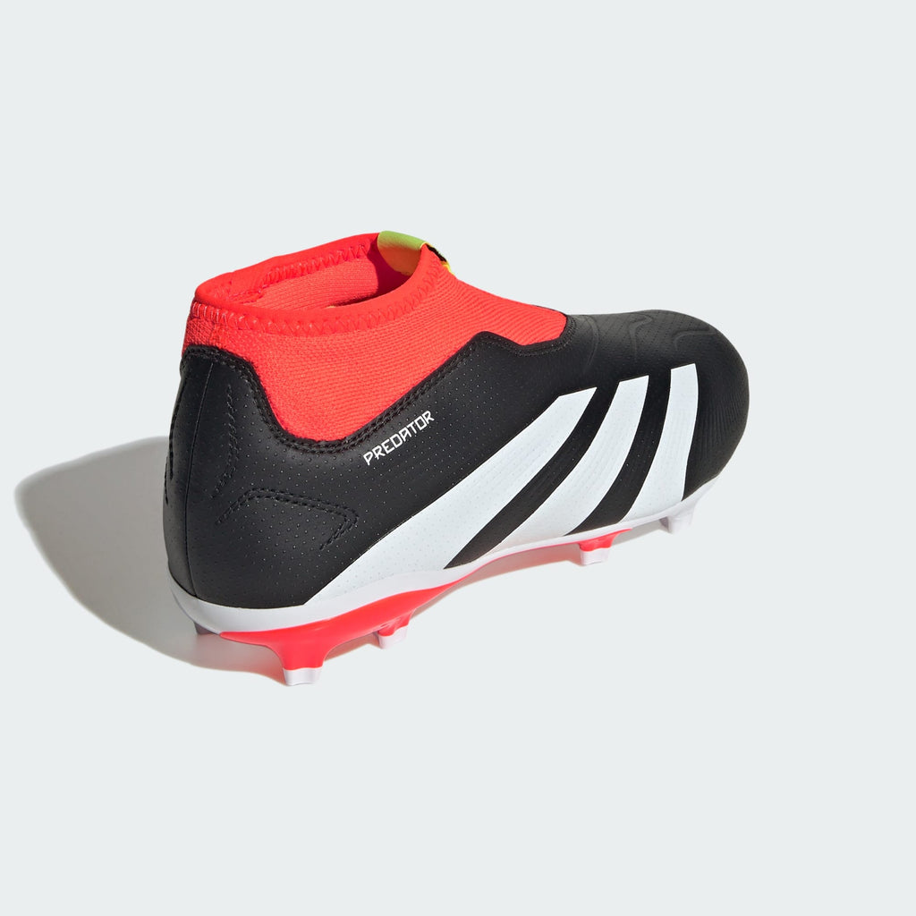 adidas PREDATOR 24 LEAGUE KIDS LACELESS FIRM GROUND CLEATS - IG7754-ADIDAS by adidas | Available at Niky's Sports