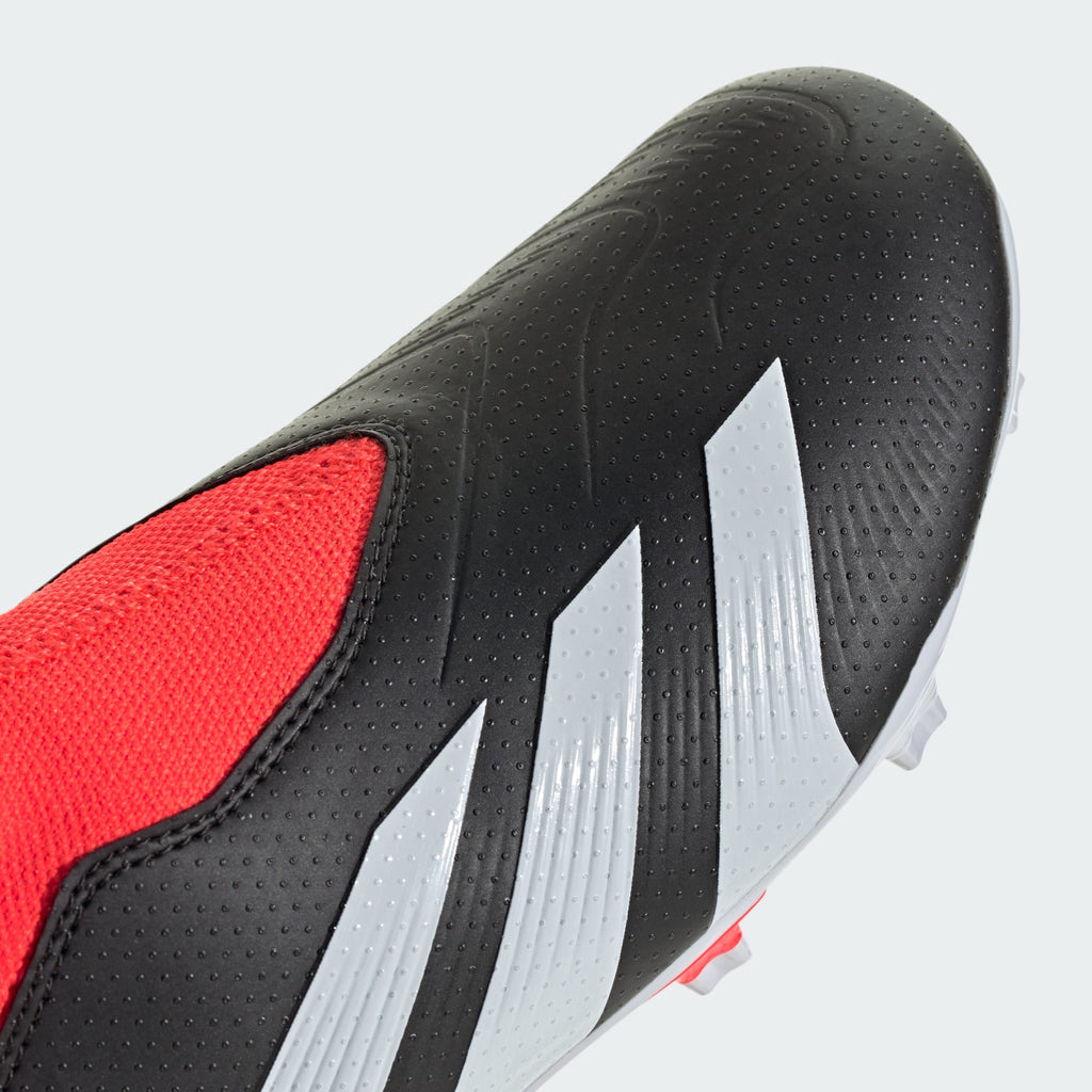 adidas PREDATOR 24 LEAGUE KIDS LACELESS FIRM GROUND CLEATS - IG7754-ADIDAS by adidas | Available at Niky's Sports