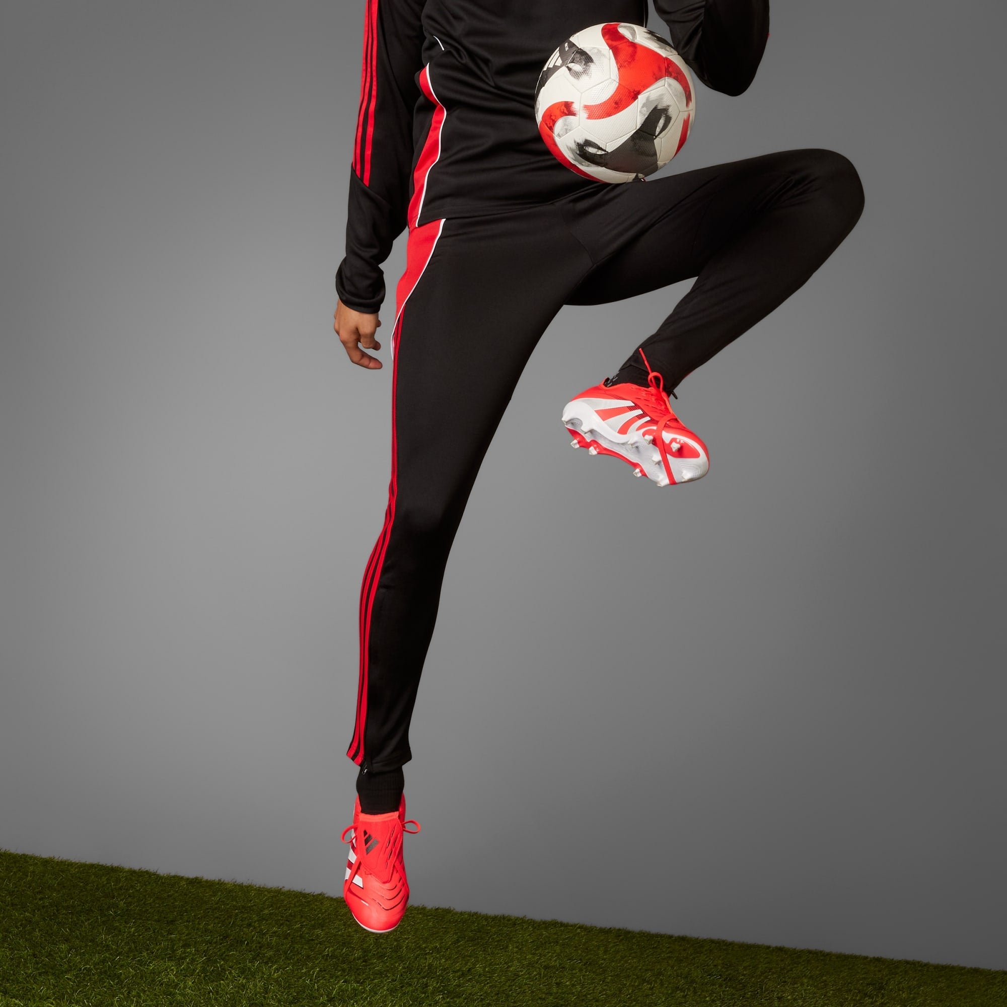 adidas Predator League Fold-Over Tongue Firm/Multi-Ground Cleats - ID1319-ADIDAS by adidas | Available at Niky's Sports