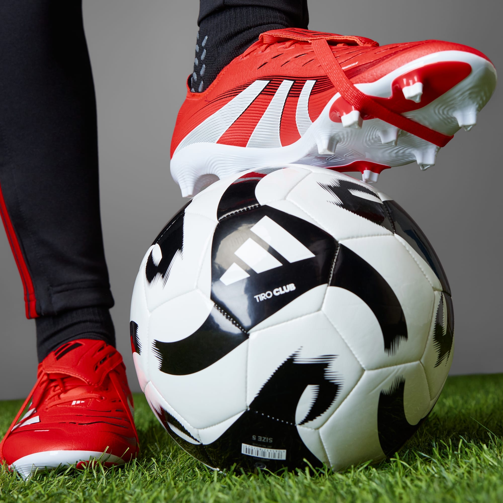 adidas Predator League Fold-Over Tongue Firm/Multi-Ground Cleats - ID1319-ADIDAS by adidas | Available at Niky's Sports