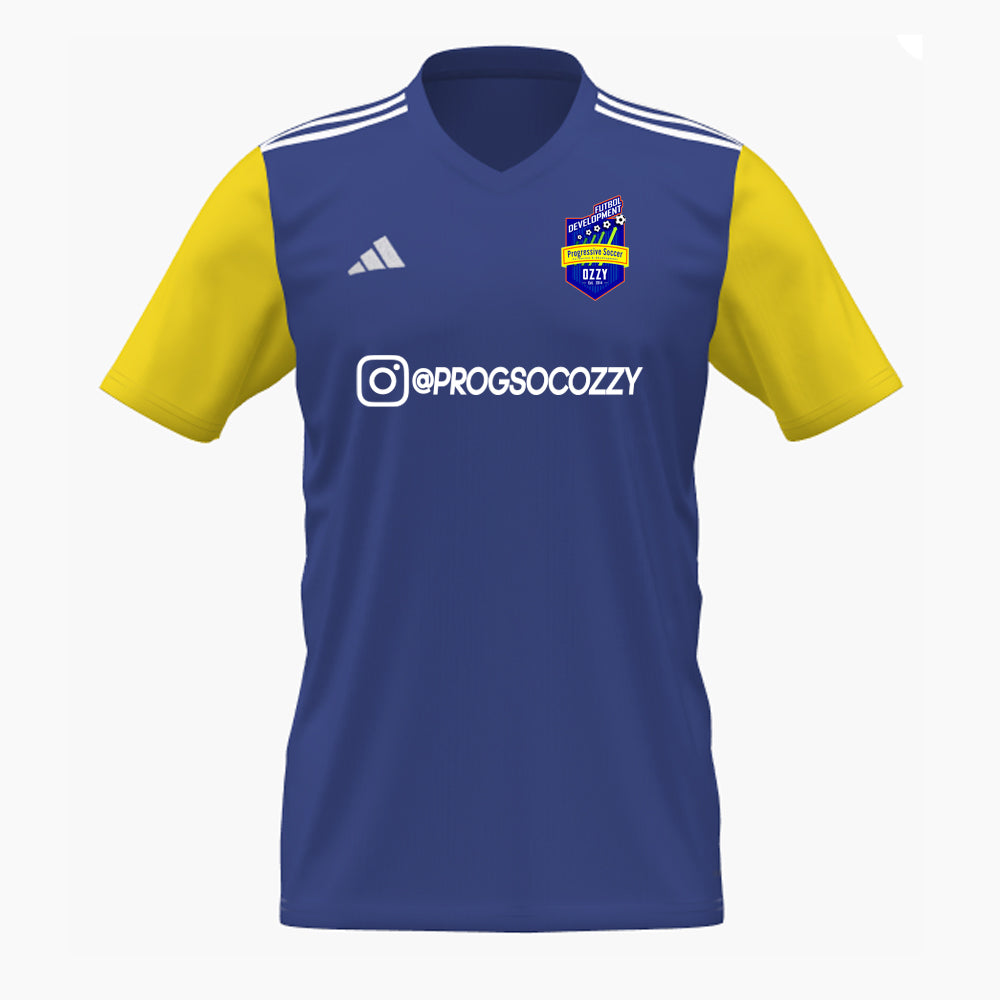 adidas Progressive Soccer Game Jersey Blue