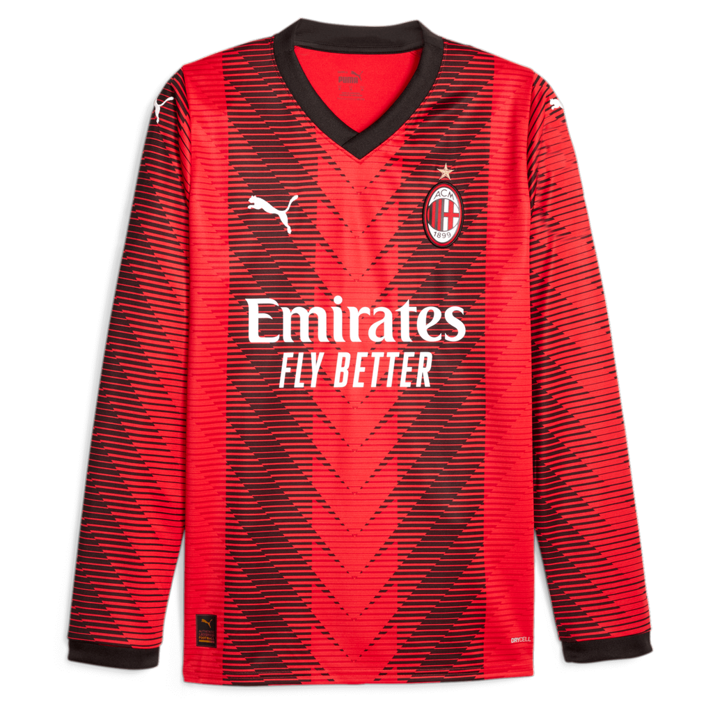 Puma AC Milan Home Stadium Long Sleeve Jersey 23/24