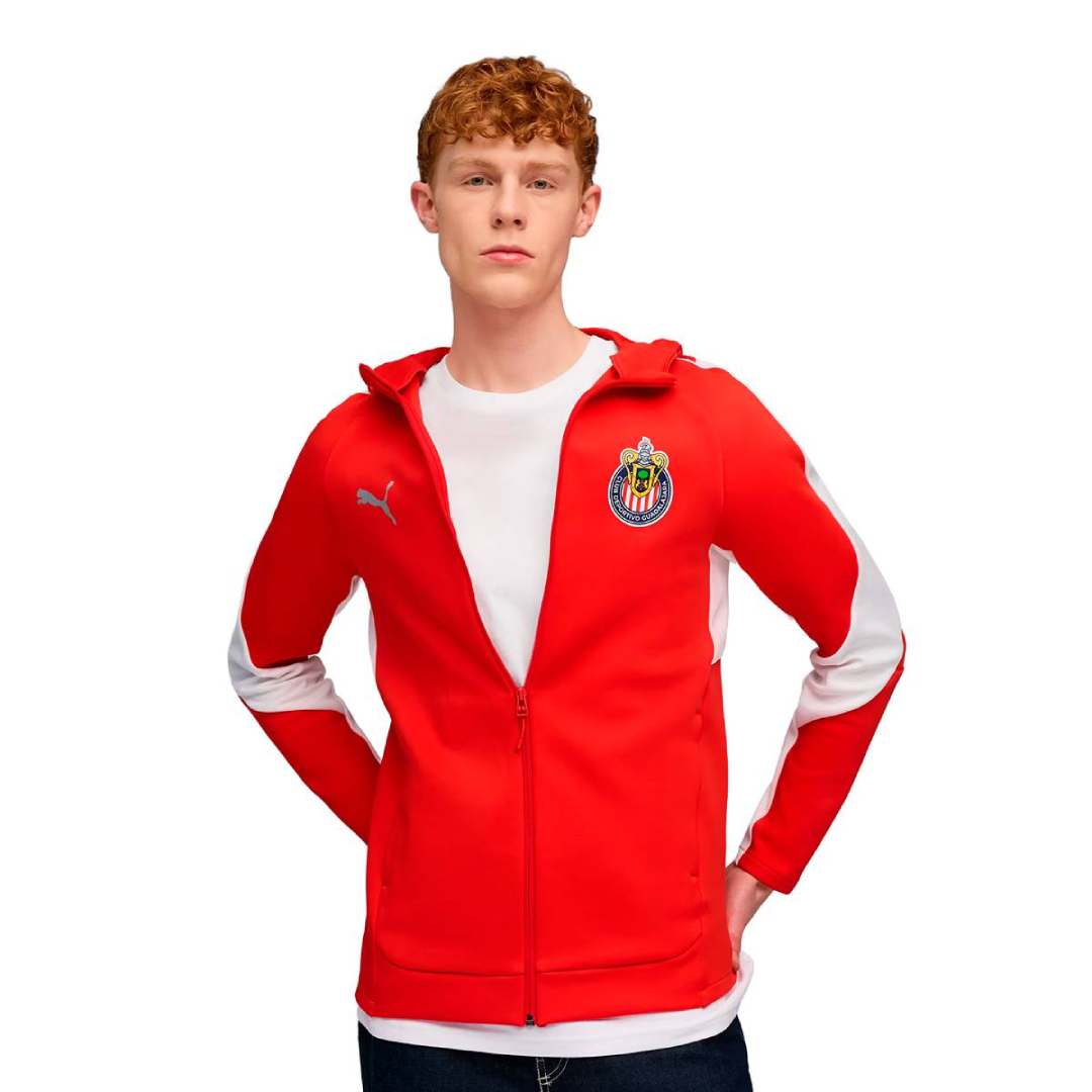 Puma Chivas Evostripe Full Zip Hoodie - 782109-04-PUMA by Puma | Available at Niky's Sports