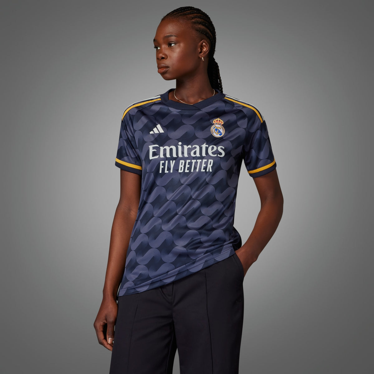 ADIDAS REAL MADRID WOMEN&#39;S 23/24 AWAY JERSEY
