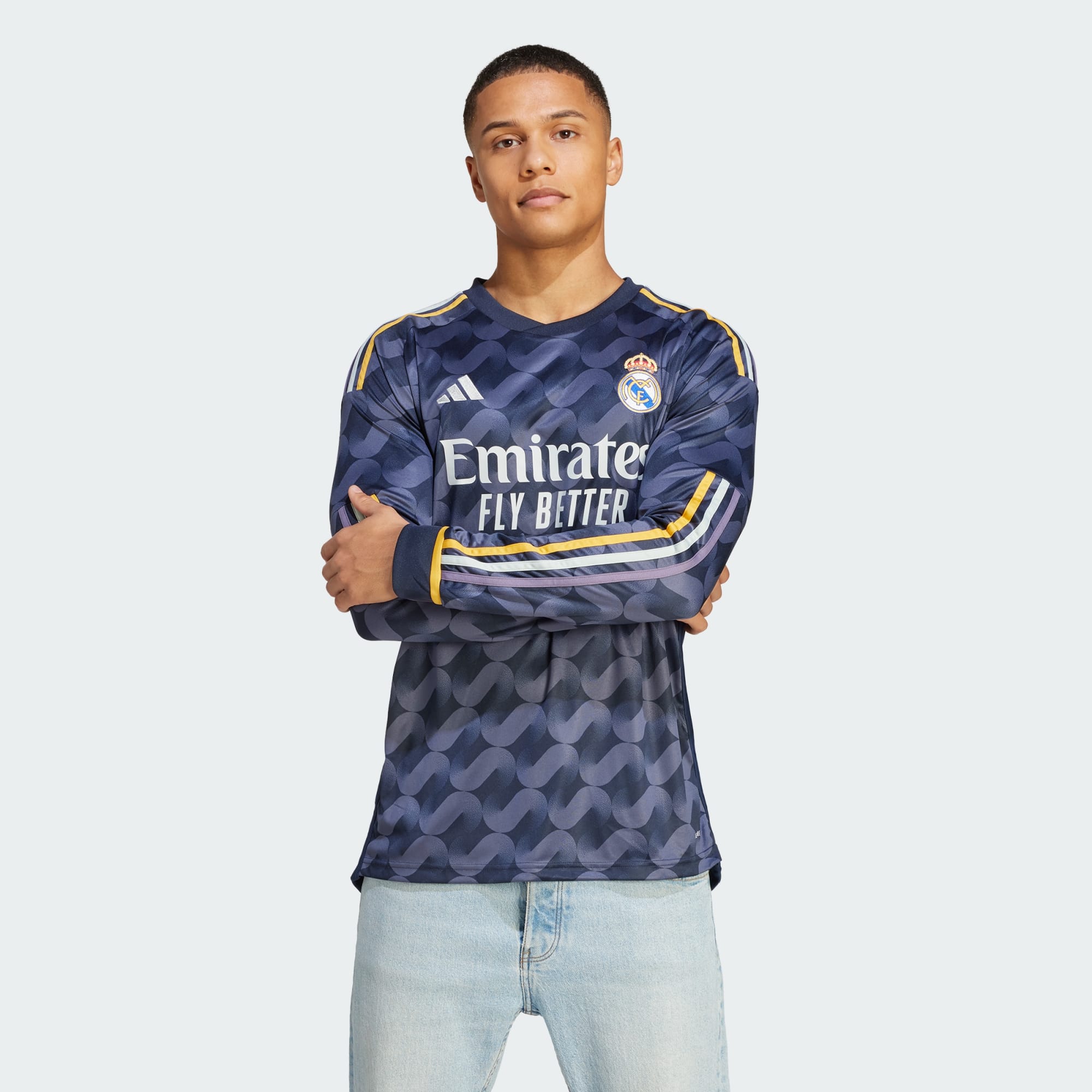 adidas Real Madrid Away Long Sleeve Jersey 23/24