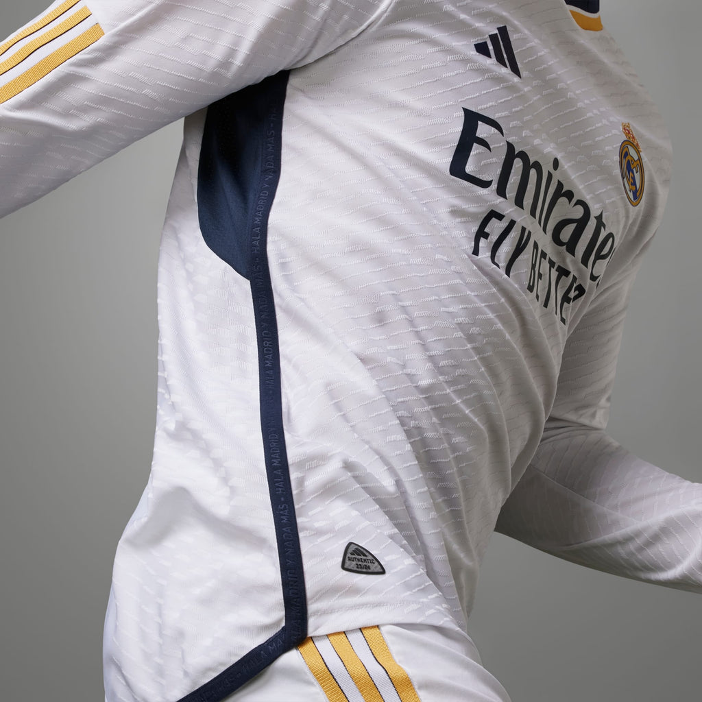 adidas Real Madrid Authentic Home Long Sleeve Jersey