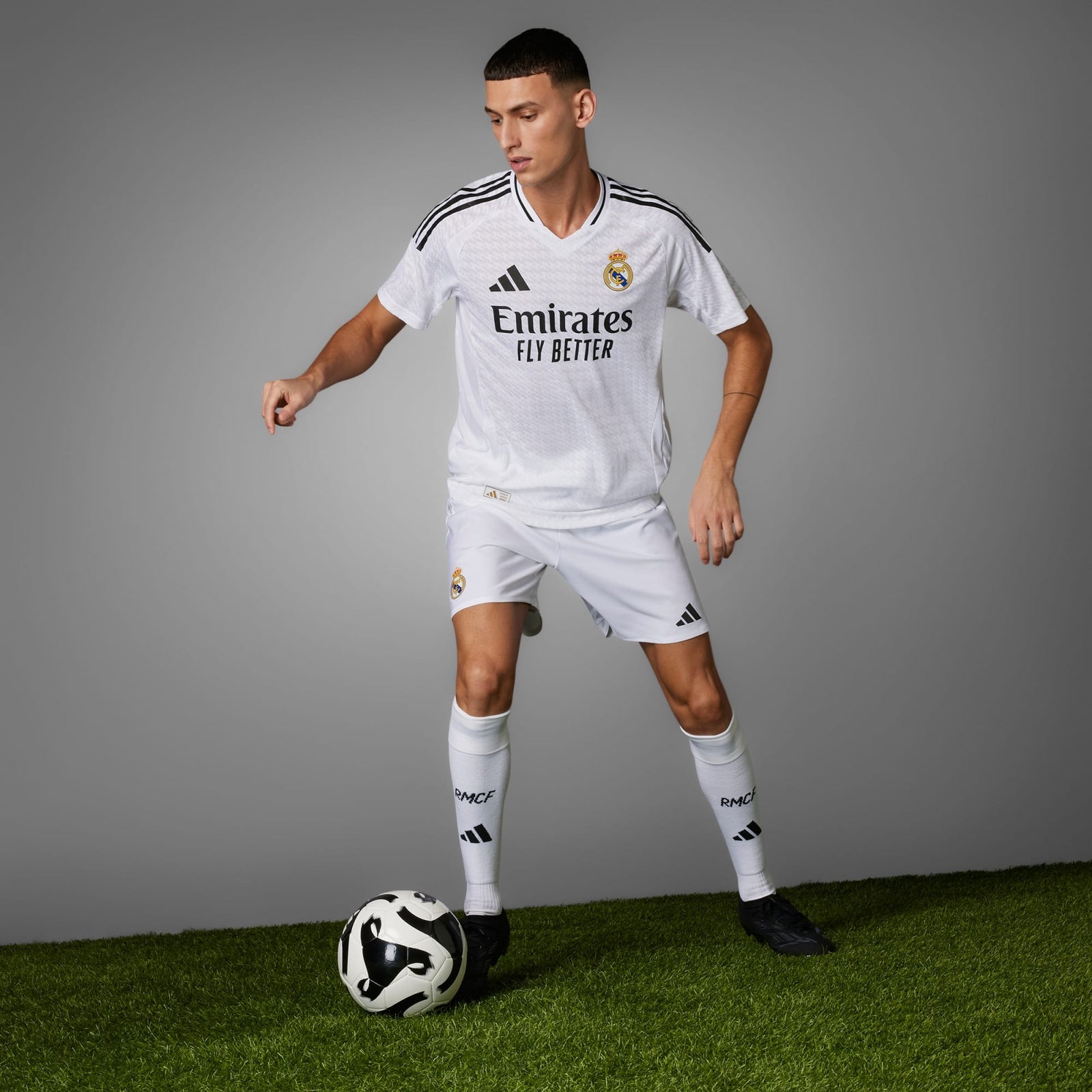 ADIDAS REAL MADRID 24/25 HOME AUTHENTIC JERSEY - IX8095-ADIDAS by adidas | Available at Niky's Sports
