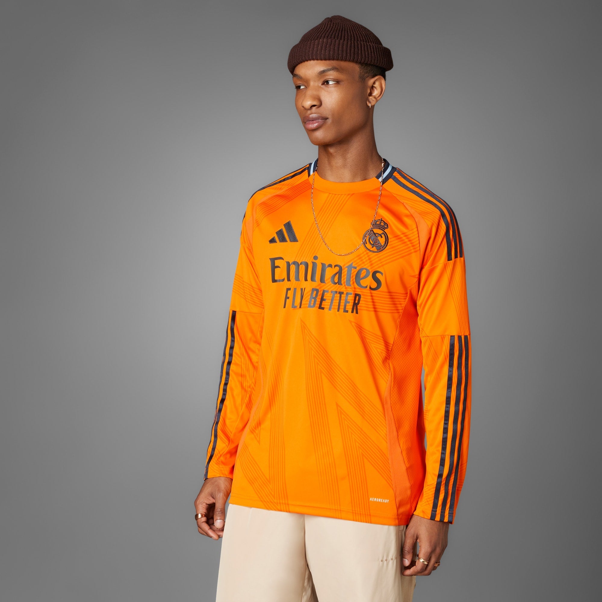 adidas Real Madrid Long Sleeve Away Jersey 24/25 | adidas soccer