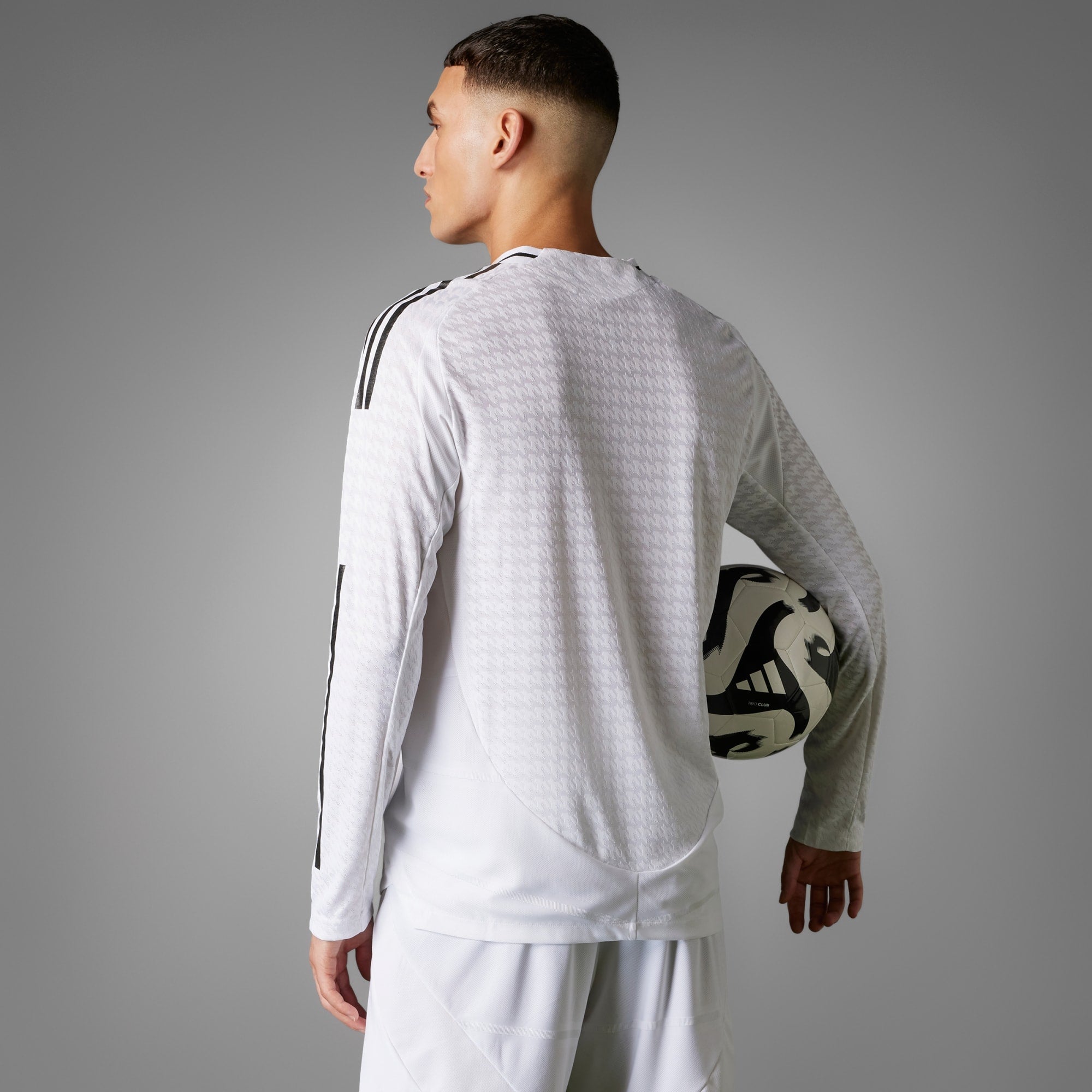 adidas Real Madrid 24/25 Long Sleeve Home Authentic Jersey - Men’s - IT5204-ADIDAS by adidas | Available at Niky's Sports