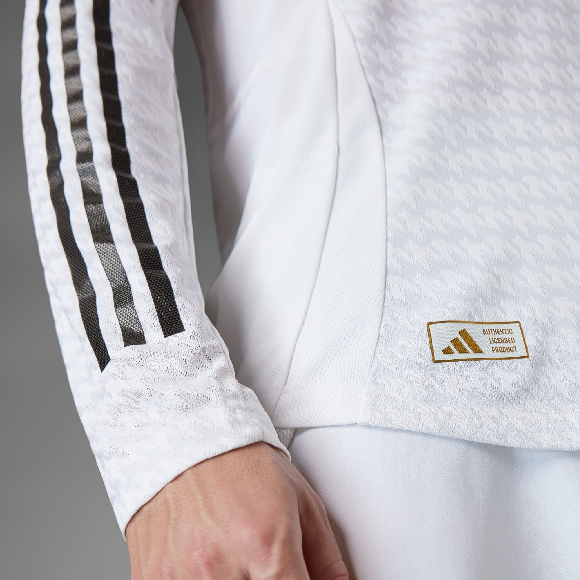 adidas Real Madrid 24/25 Long Sleeve Home Authentic Jersey - Men’s - IT5204-ADIDAS by adidas | Available at Niky's Sports