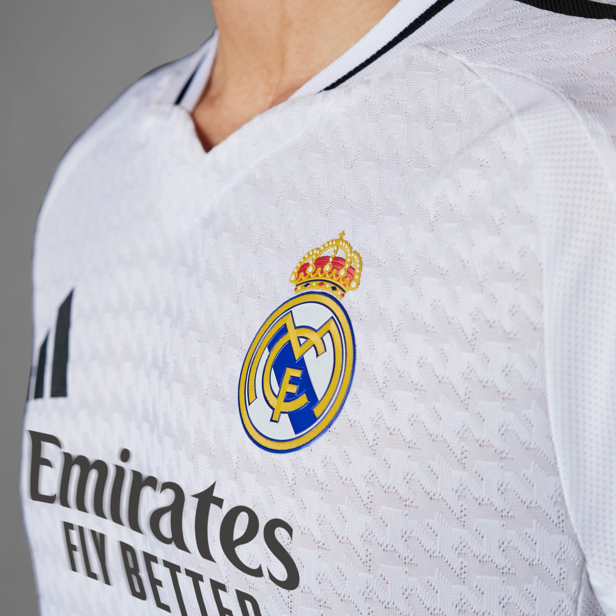 adidas Real Madrid 24/25 Long Sleeve Home Authentic Jersey - Men’s - IT5204-ADIDAS by adidas | Available at Niky's Sports