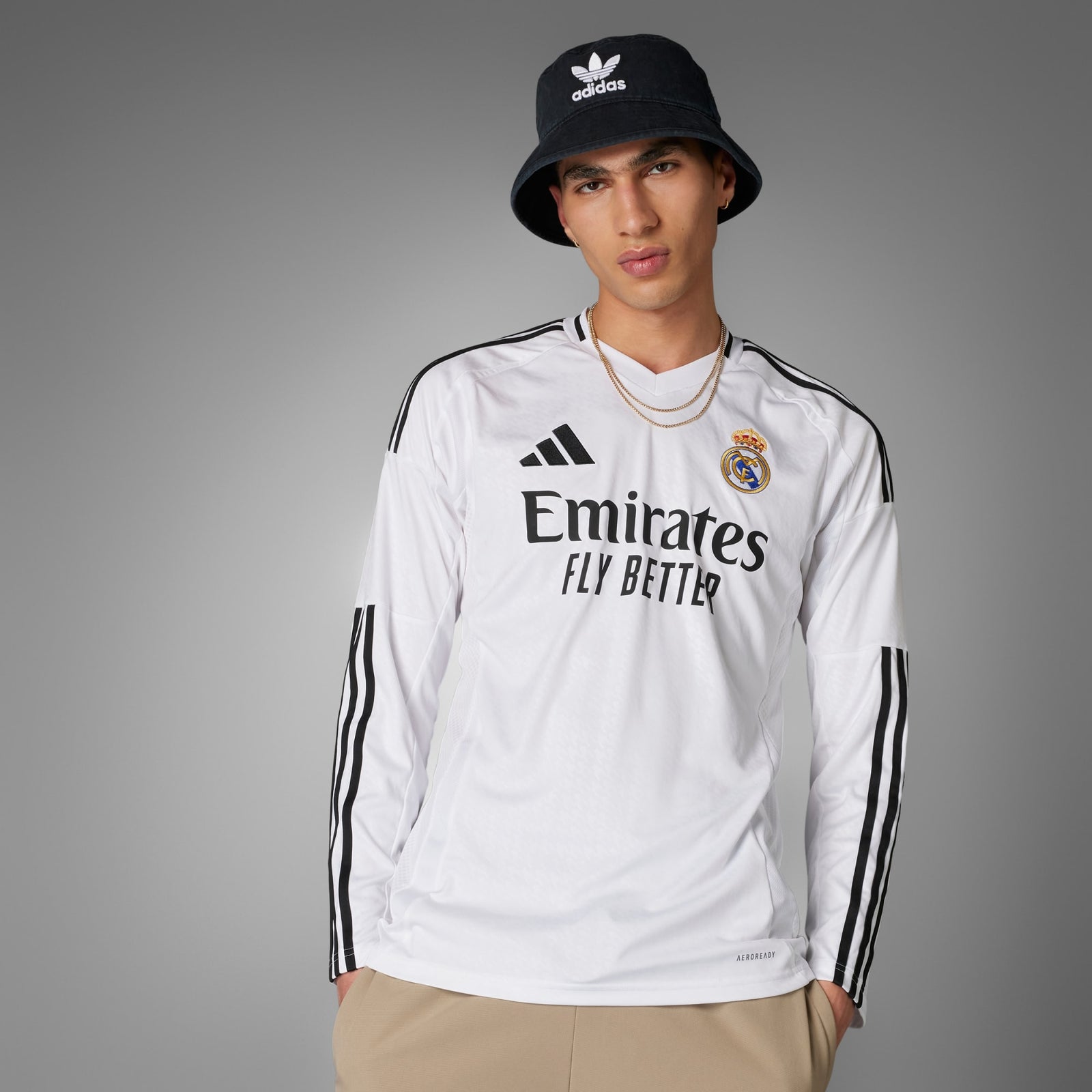 ADIDAS Real Madrid 24/25 Home LONG SLEEVE JERSEY - IT3442-ADIDAS by adidas | Available at Niky's Sports