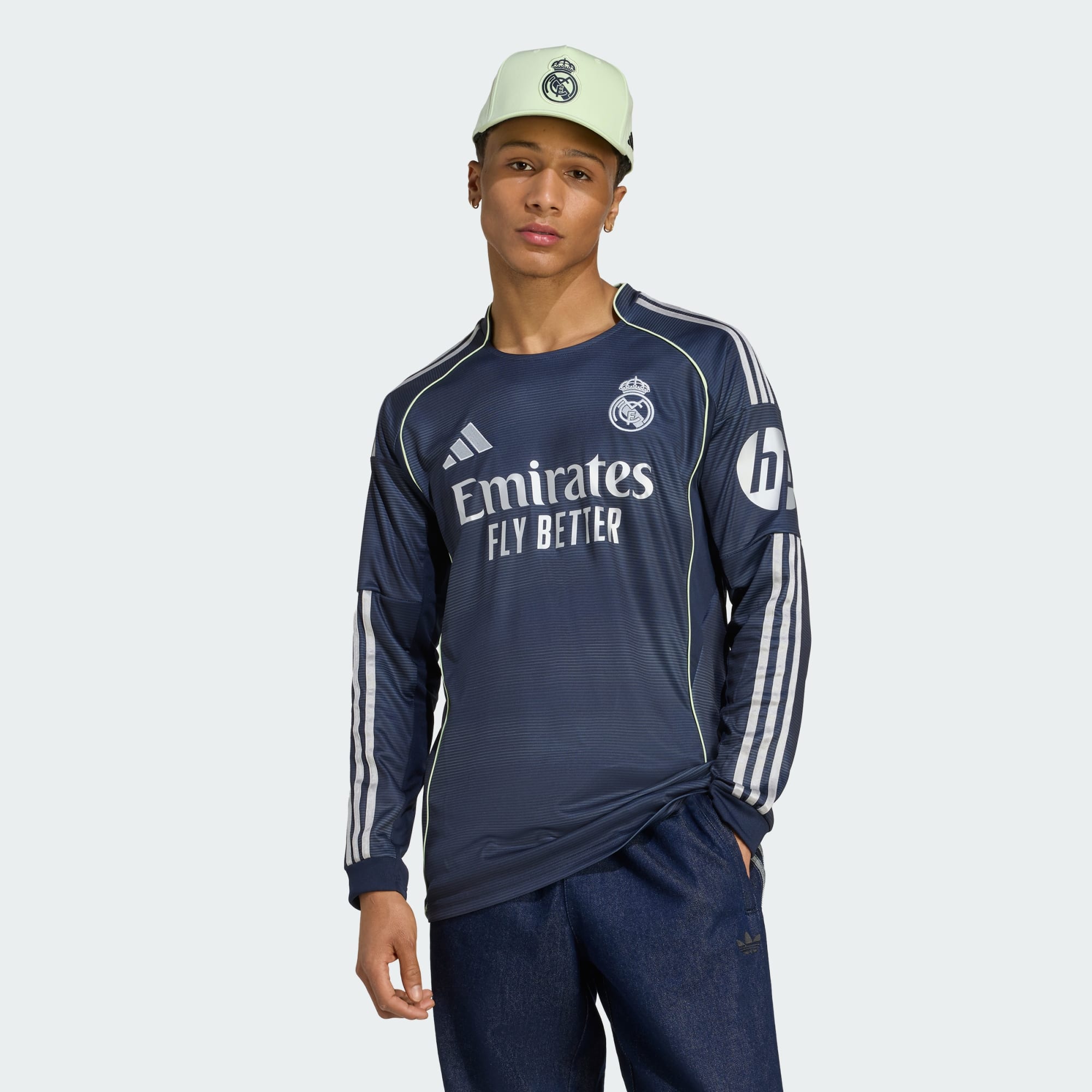 adidas Real Madrid 長袖ユニフォーム L 25/26 adidas Real Madrid 25/26 Long Sleeve Away Jersey