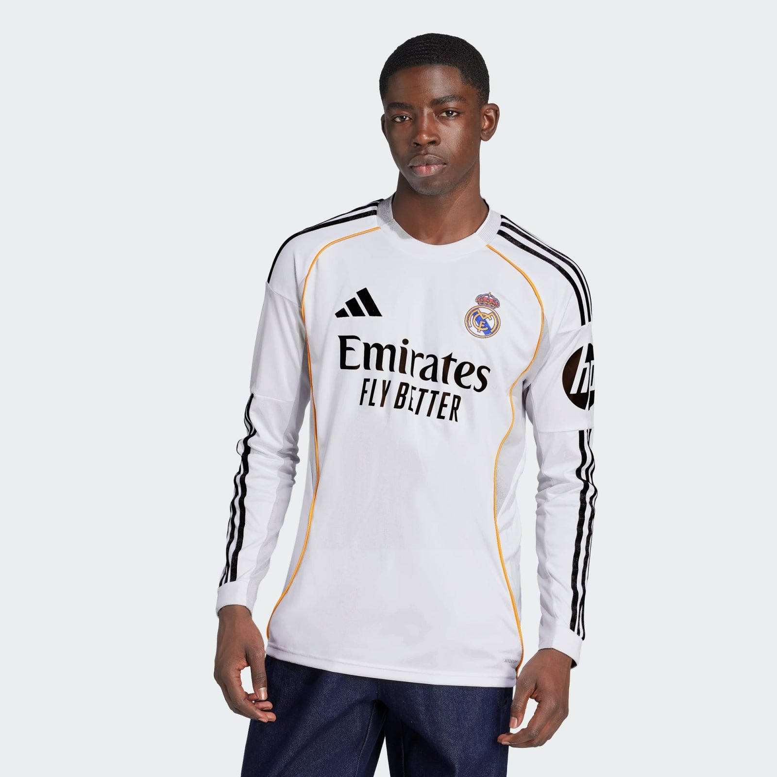 adidas Real Madrid 25/26 Long Sleeve Home Jersey - JN8884-ADIDAS by adidas | Available at Niky's Sports