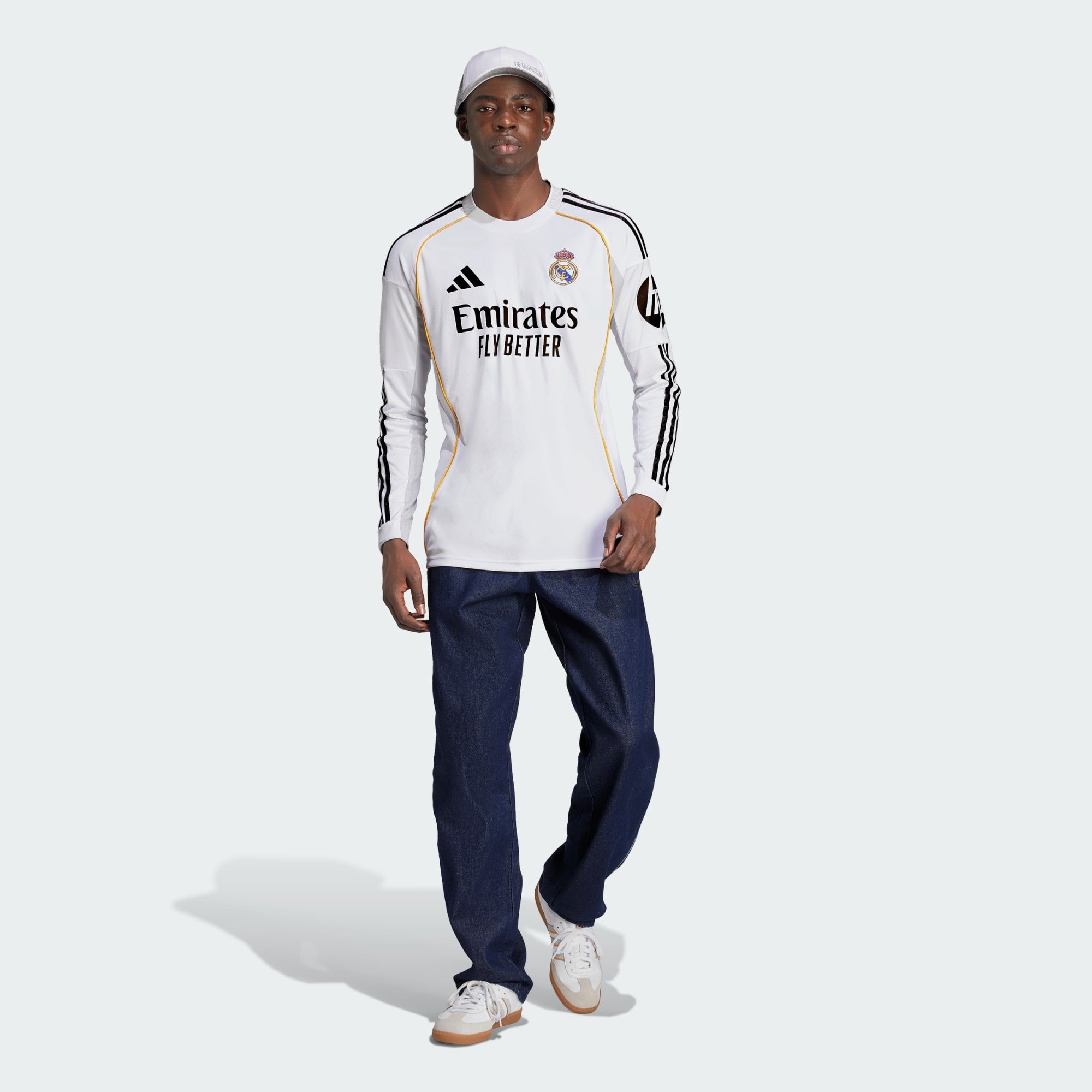 adidas Real Madrid 25/26 Long Sleeve Home Jersey
