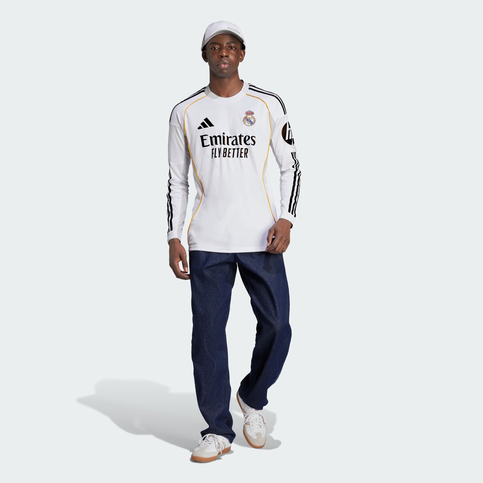 adidas Real Madrid 25/26 Long Sleeve Home Jersey - JN8884-ADIDAS by adidas | Available at Niky's Sports