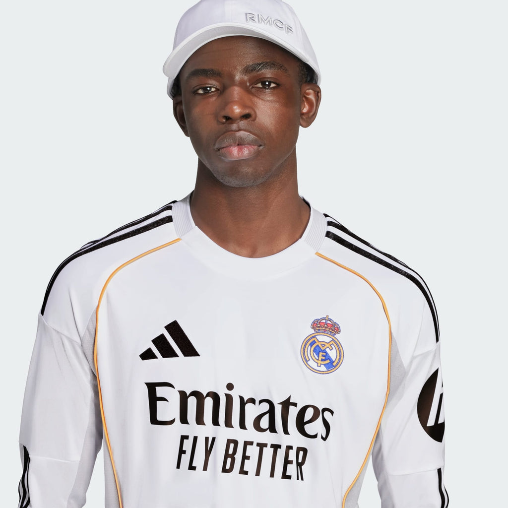 adidas Real Madrid 25/26 Long Sleeve Home Jersey - JN8884-ADIDAS by adidas | Available at Niky's Sports