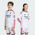 Real Madrid 26/27 Home Jersey Long Sleeve Kids - KC3947-ADIDAS by adidas | Available at Niky's Sports