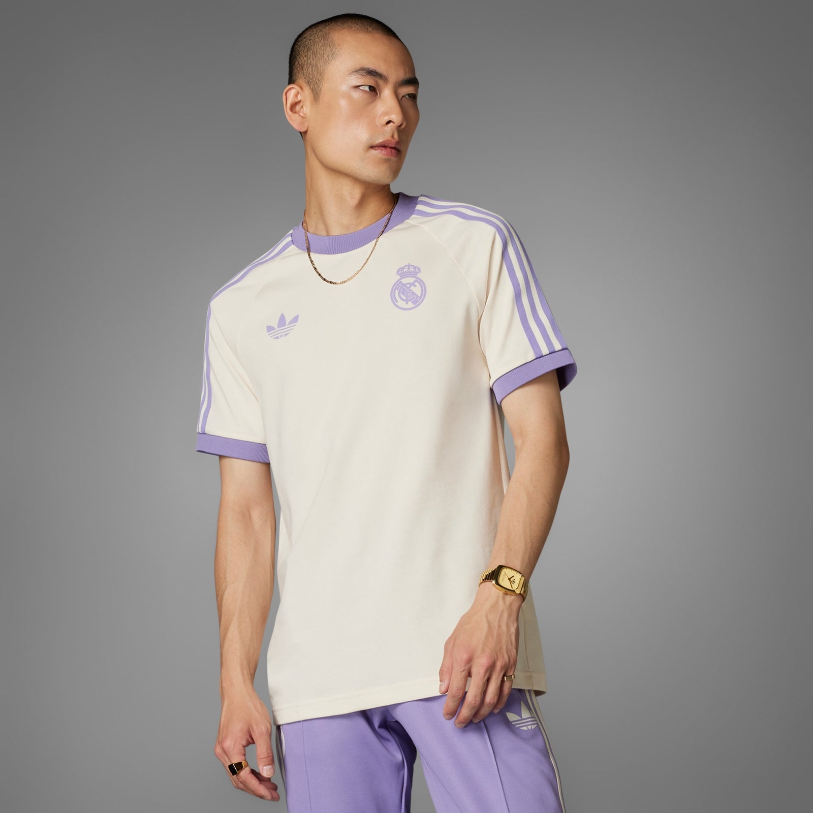 adidas Real Madrid Adicolor Classics 3-Stripes Tee - IY0057-ADIDAS by adidas | Available at Niky's Sports