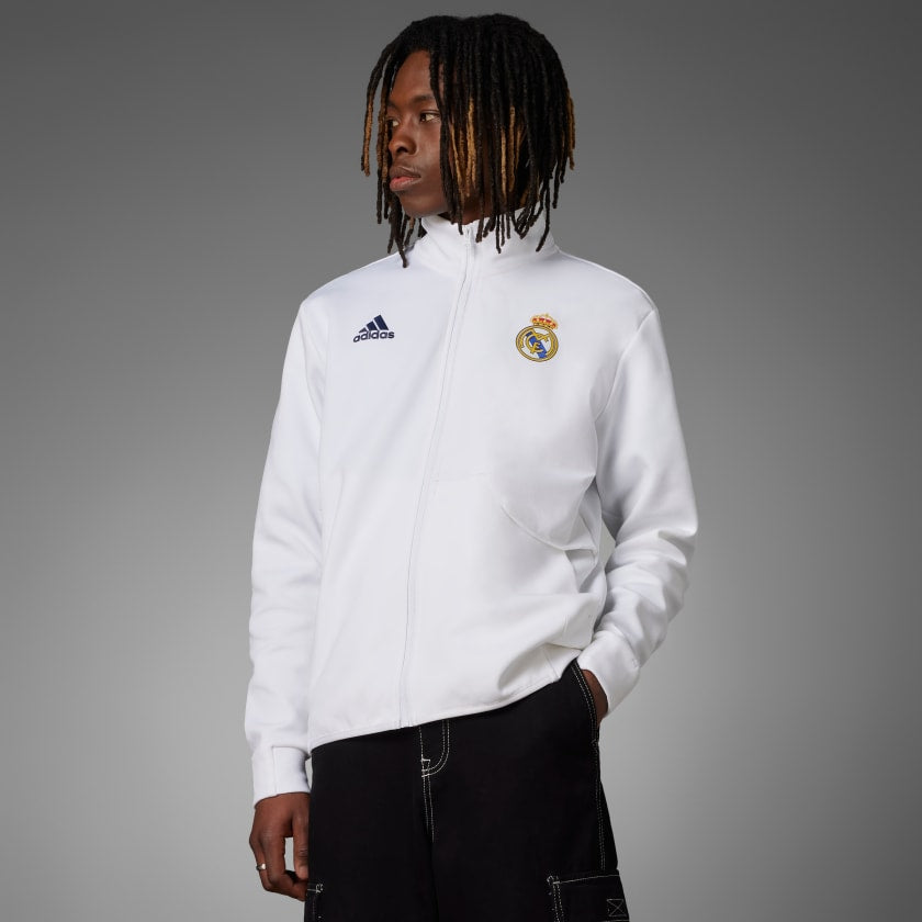 adidas Real Madrid Anthem Jacket Men's 2024 - HY0643-ADIDAS by adidas | Available at Niky's Sports