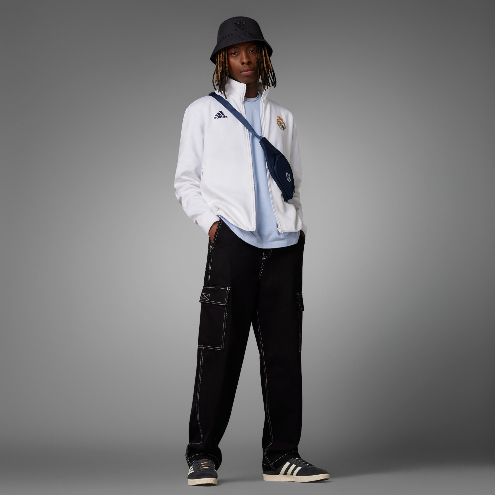 adidas Real Madrid Anthem Jacket Men's 2024 - HY0643-ADIDAS by adidas | Available at Niky's Sports