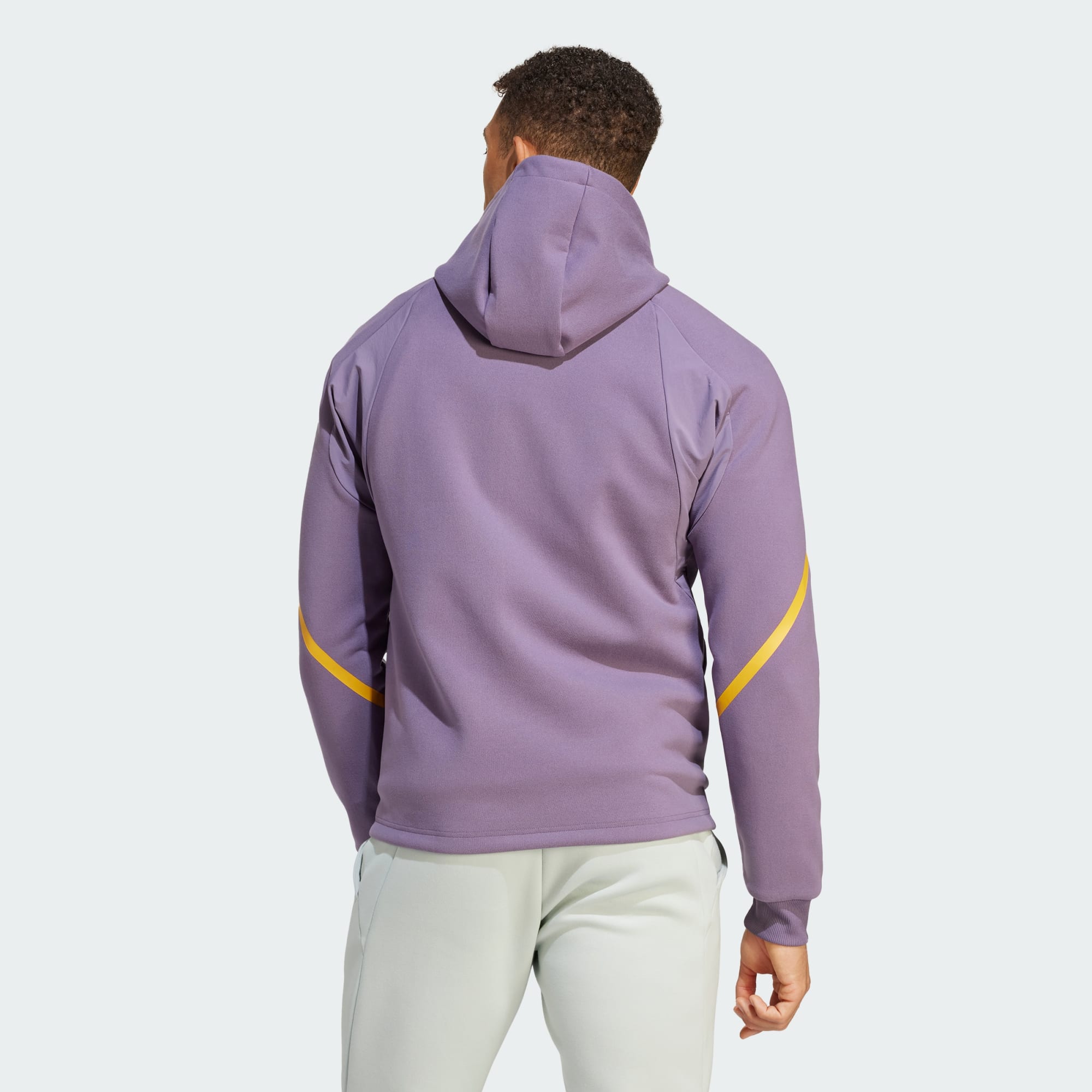 adidas REAL MADRID DESIGNED FOR GAMEDAY FULL-ZIP HOODIE