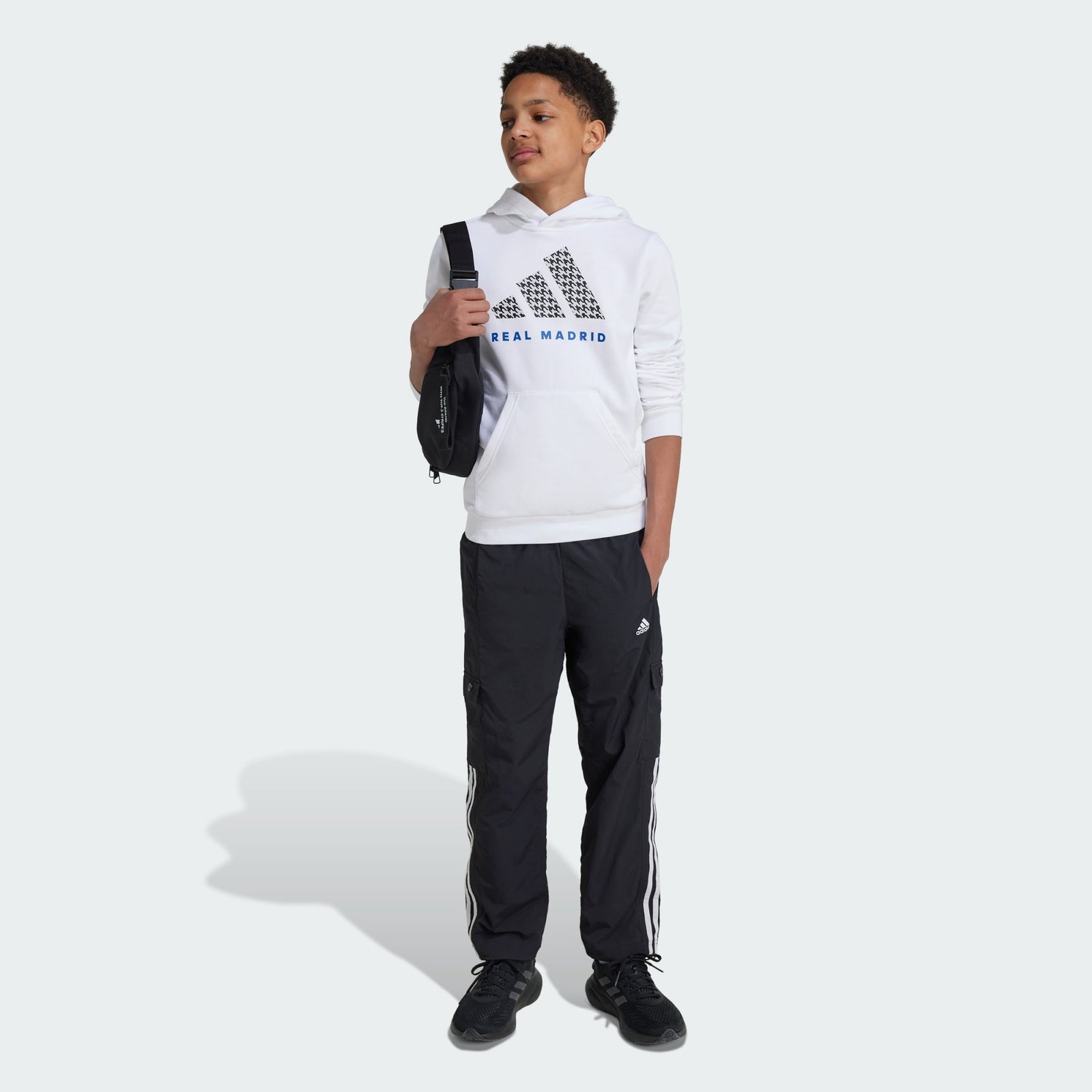 adidas REAL MADRID HOODIE KIDS - IT3763-ADIDAS by adidas | Available at Niky's Sports