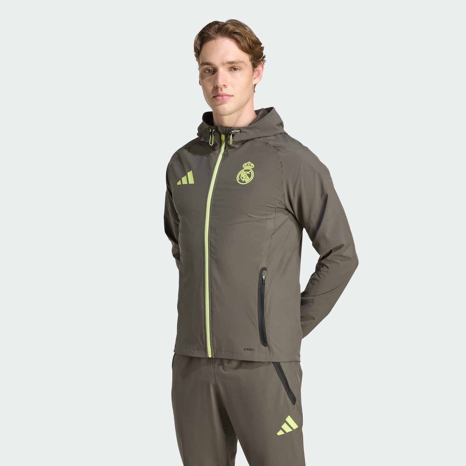 Real Madrid Tiro 25 Competition Vis Tech Travel Jacket - JV5322-ADIDAS by adidas | Available at Niky's Sports