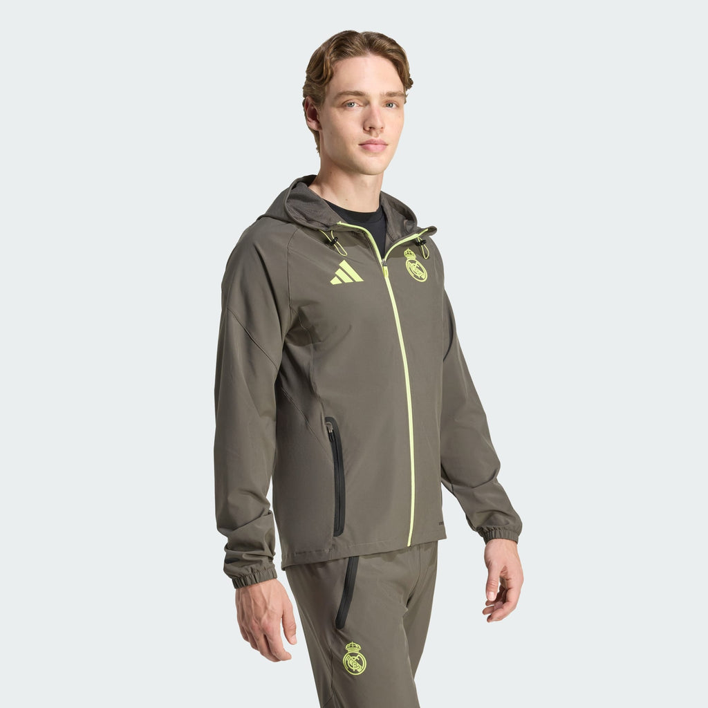 Real Madrid Tiro 25 Competition Vis Tech Travel Jacket - JV5322-ADIDAS by adidas | Available at Niky's Sports