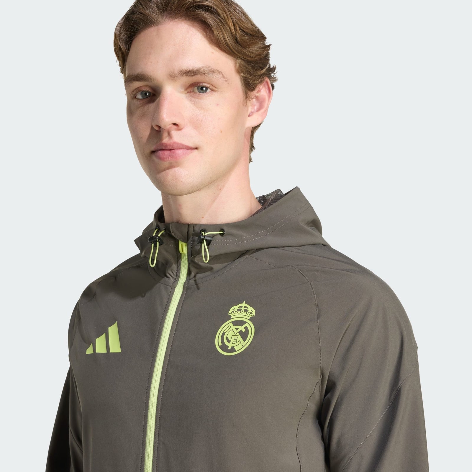 Real Madrid Tiro 25 Competition Vis Tech Travel Jacket - JV5322-ADIDAS by adidas | Available at Niky's Sports