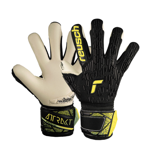 Reusch ATTRAKT FREEGEL GOLD FINGER SUPPORT JUNIOR Goalkeeper Glove - 5472130-REUSCH by Reusch | Available at Niky's Sports