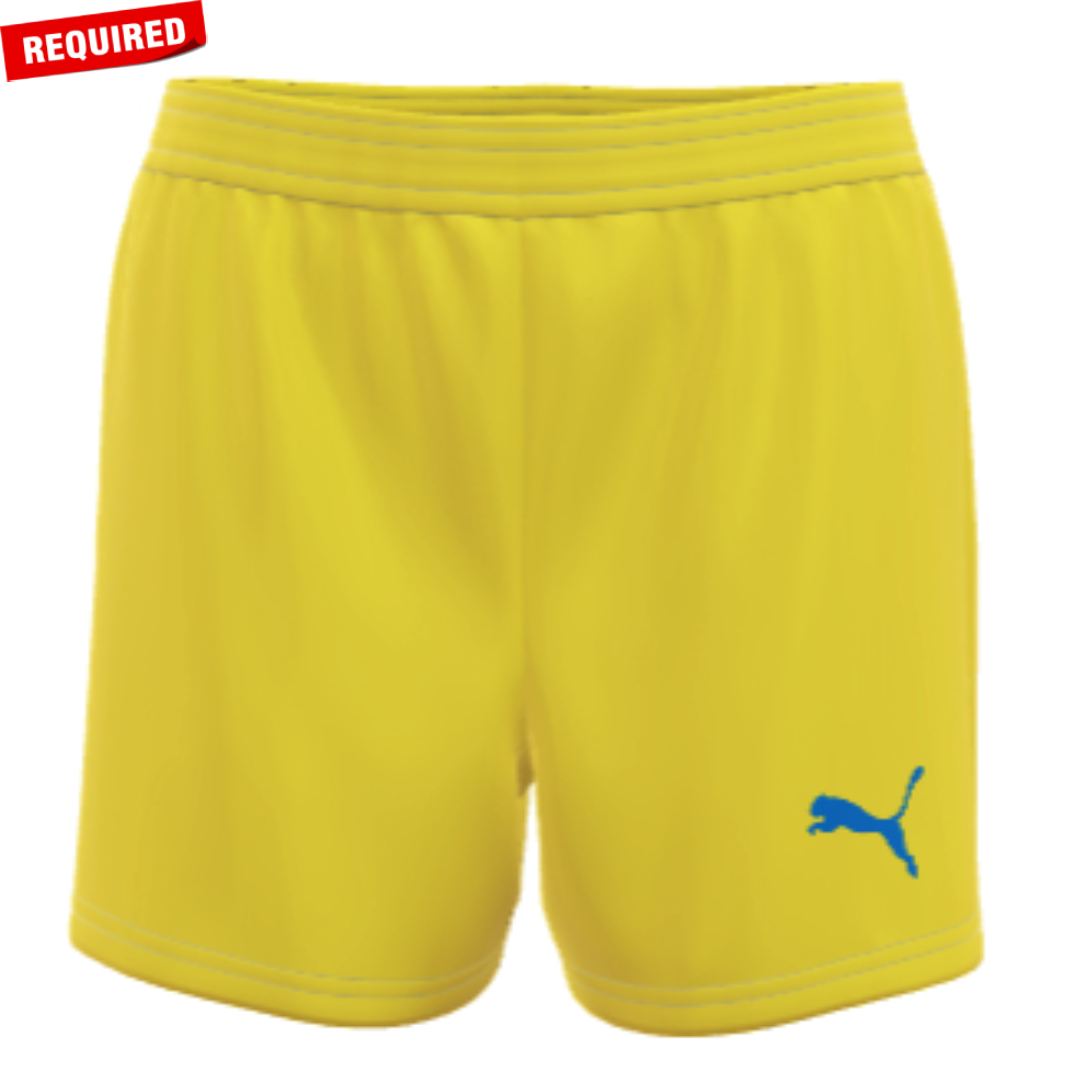 Puma SC Blues Girls Custom Home Shorts - Neon - REQUIRED -  by Niky's Sports | Available at Niky's Sports