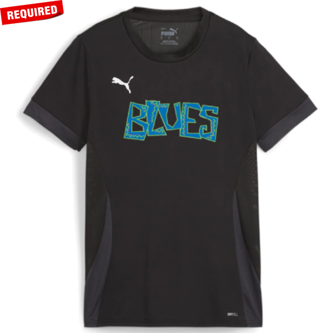 Puma SC Blues Training Jersey - Black - REQUIRED -  by Niky's Sports | Available at Niky's Sports