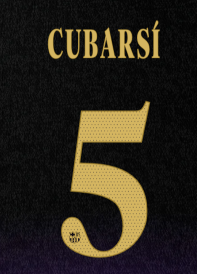 Cubarsi #5 Barcelona Away UCL Name Set 2026