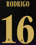 Rodrigo #16 Barcelona Away UCL Name Set 2026