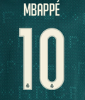 Mbappe #10 Real Madrid Away UCL Name Set 2026