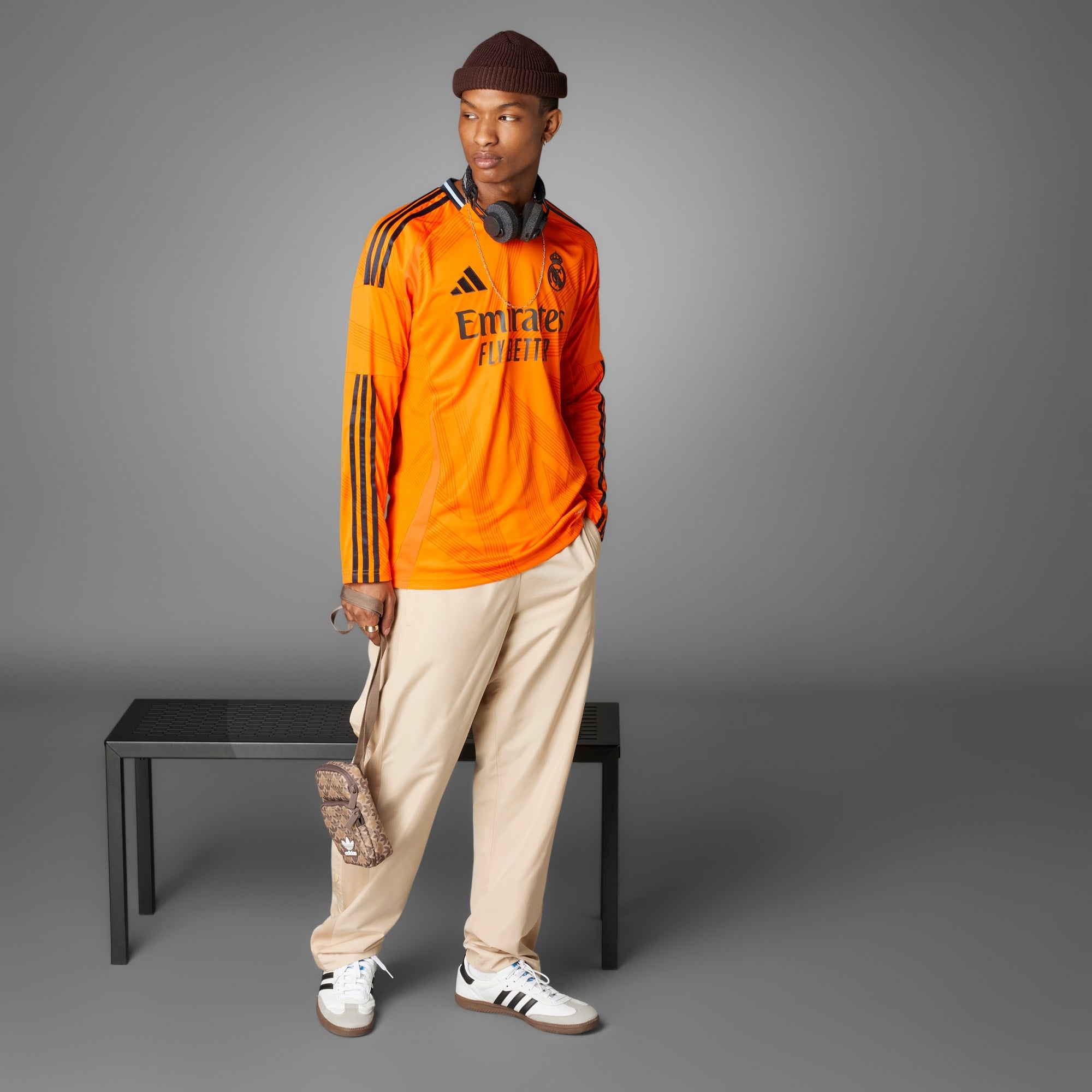 Adidas Real Madrid 24/25 Long Sleeve Away Jersey Men's - IT5189-ADIDAS by adidas | Available at Niky's Sports