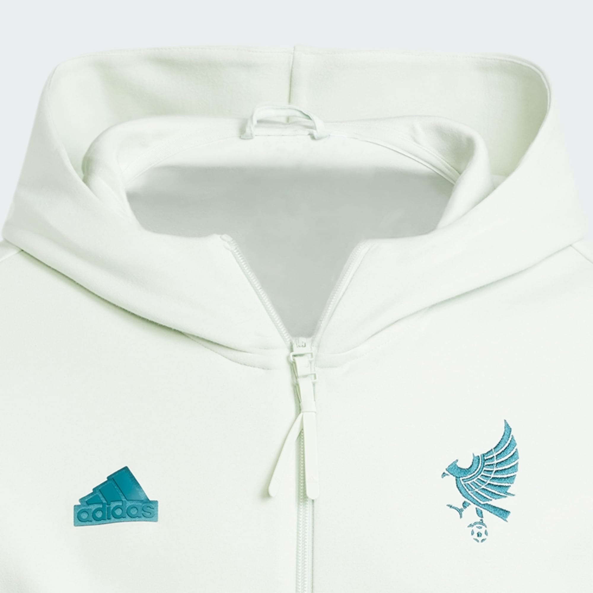 ADIDAS MEXICO TRAVEL FULL ZIP HOODIE - IU2173-ADIDAS by adidas | Available at Niky's Sports