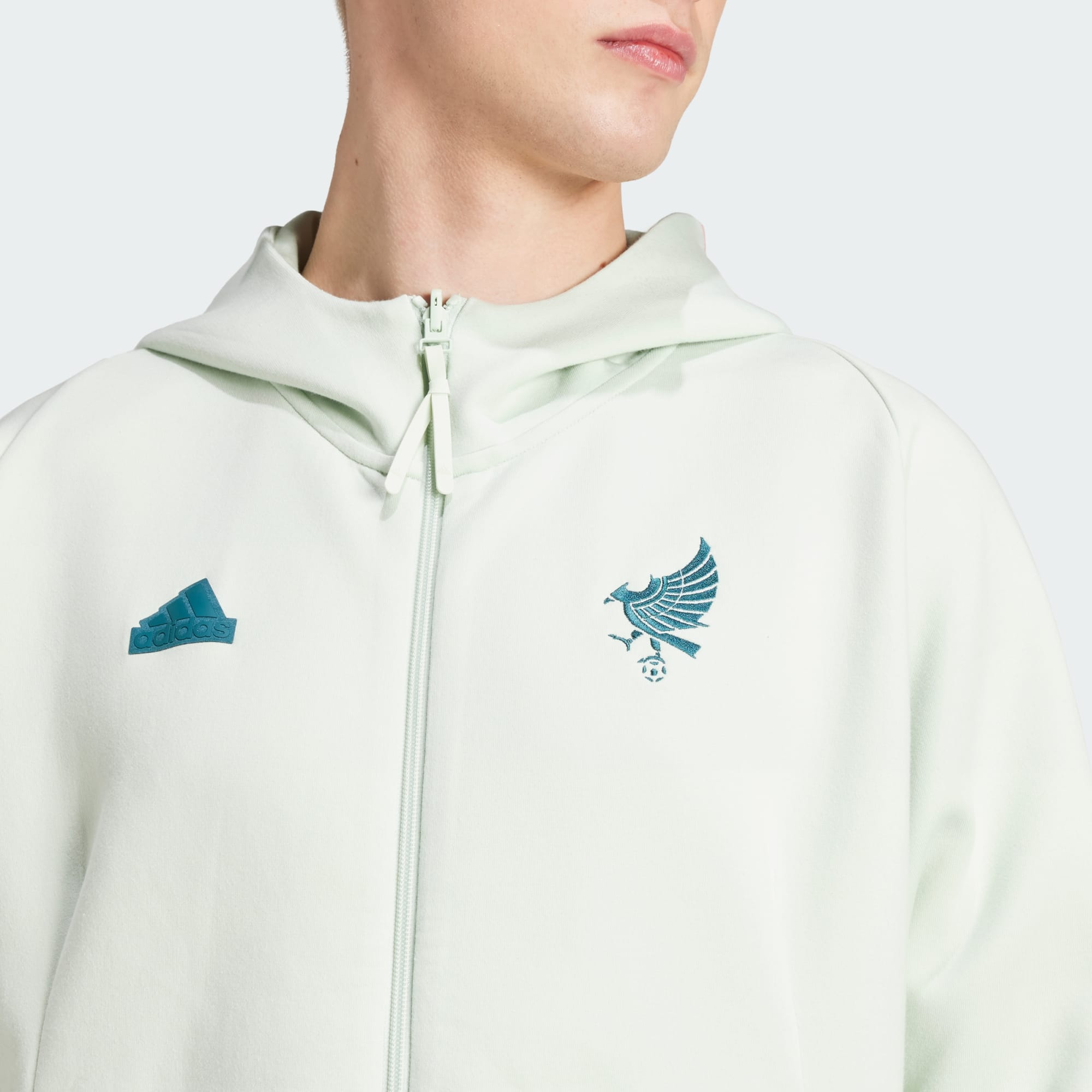 ADIDAS MEXICO TRAVEL FULL ZIP HOODIE - IU2173-ADIDAS by adidas | Available at Niky's Sports