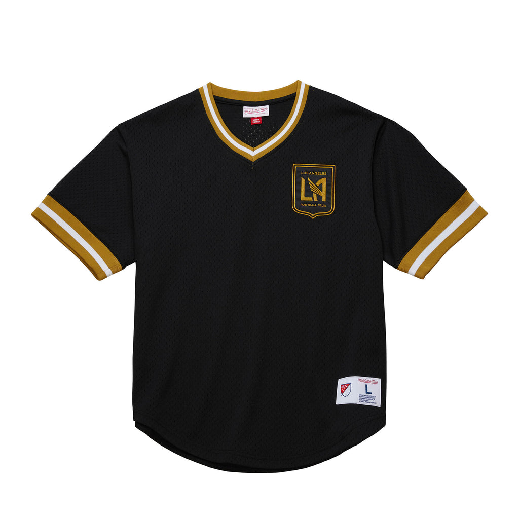 Mitchell and Ness LAFC Mesh V-Neck Jersey - TMVN7401-LAFYYPPPBLC-MITCHELL & NESS by Mitchell & Ness | Available at Niky's Sports