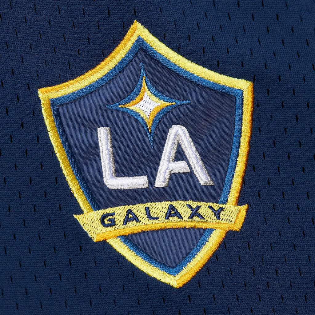 Mitchell and Ness LA Galaxy Mesh V-Neck Jersey - TMVN7401-LAGYYPPPNAV-MITCHELL & NESS by Mitchell & Ness | Available at Niky's Sports